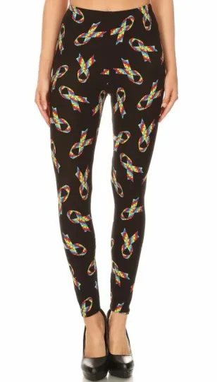 Discover Buttery Soft Autism Awareness Ribbon Leggings