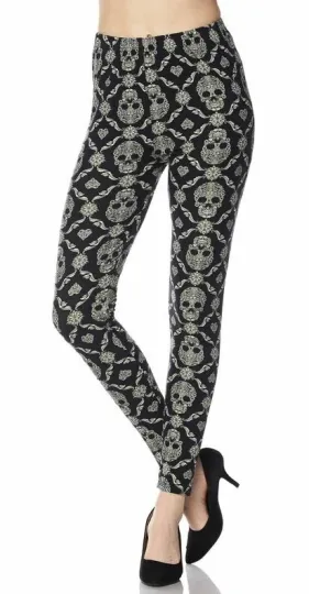 Discover Buttery Soft Skull Mandala Leggings