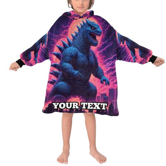 Discover god zilla Kids Hoodie Blanket Gift Personalized Blankets