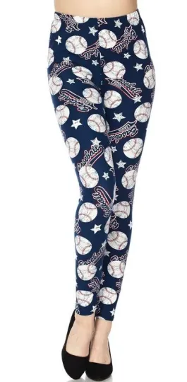 Discover Buttery Soft Major League Baseball Leggings