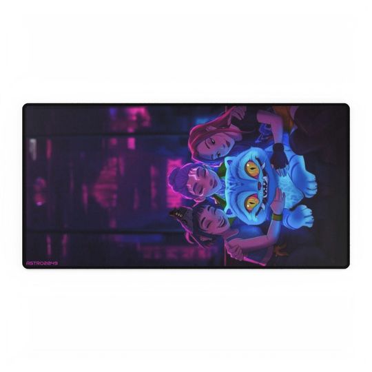 KPop Demon Hunters - HUNTRIX - Vibrant Desk Mat for Gamers, Gaming Desk Accessory, Decorative Office Mat, Fun Desk Decor