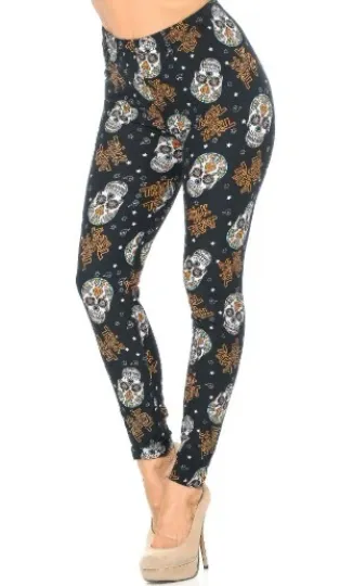 Discover Buttery Soft Trick or Treat Happy Halloween Leggings