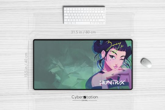 Discover KPoP Demon Hunters - Gaming Desk Mat | ZOEY solo |  31.5 x 15.5 in / 22x 12in  - Huntrix | Gift Idea
