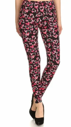 Discover Buttery Soft Double Heart Leggings