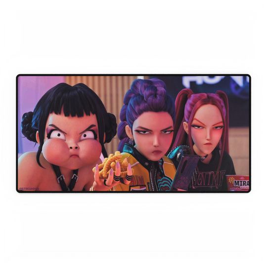 Discover KPop Demon Hunters - HUNTRIX - Vibrant Desk Mats for Personalized Workspace, Gaming Pads, Office Decor, Unique Desk Accessories