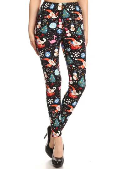Discover Buttery Soft Colorful Christmas Wonderland Leggings