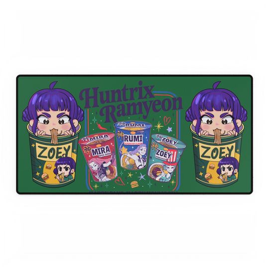 Discover K-Pop Demon Hunter Desk Mats - Zoey Huntrix Ramyeon Anime Workspace Decor, Gamer Accessories, Office Gifts, Anime Decor, Accessories