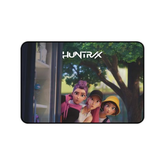 Discover HUNTRIX Desk Mat | Gaming Pad | Office Decor | Fun Desk Accessories | Personalized Gift | Home Office | Kpop Demon Hunters