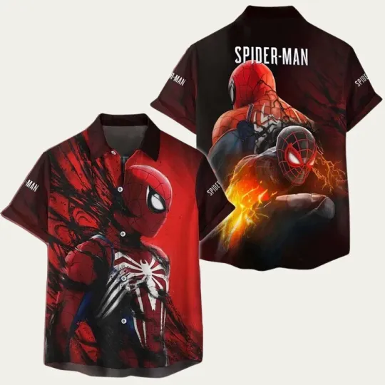 Discover Marvels Character Spider Man 2 Hawaiian Shirt