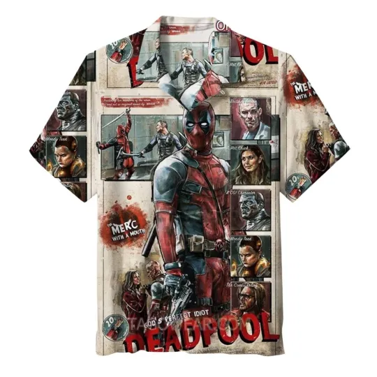 God’s Perfect Idiot Deadpool Hawaiian Shirt