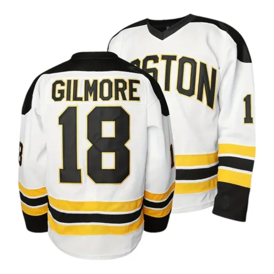 Happy Gilmore Movie Hockey Jersey #18 Boston Adam Sandler White