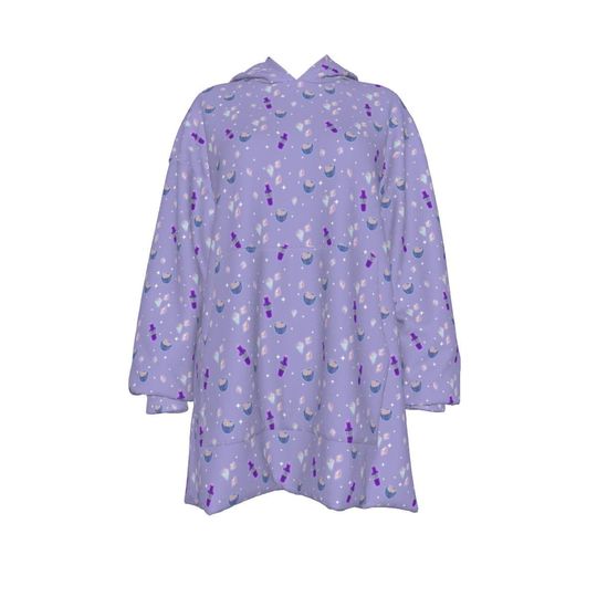 Discover Skooma Hoodie Blanket | Oversize Snuggle Sherpa | Wearable Blanket | Moon Sugar and Soul Gems Pajama | Gamer Gift