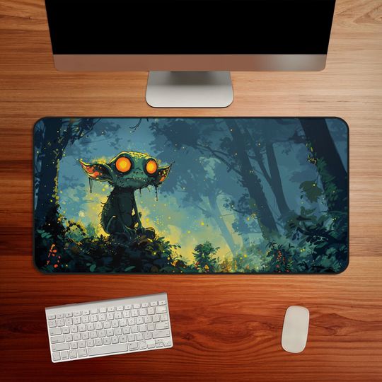 Discover Screeching Vale Specter Desk Mat, Gothic Ghost Gaming Pad, Spooky Office Decor, Gamer Gift