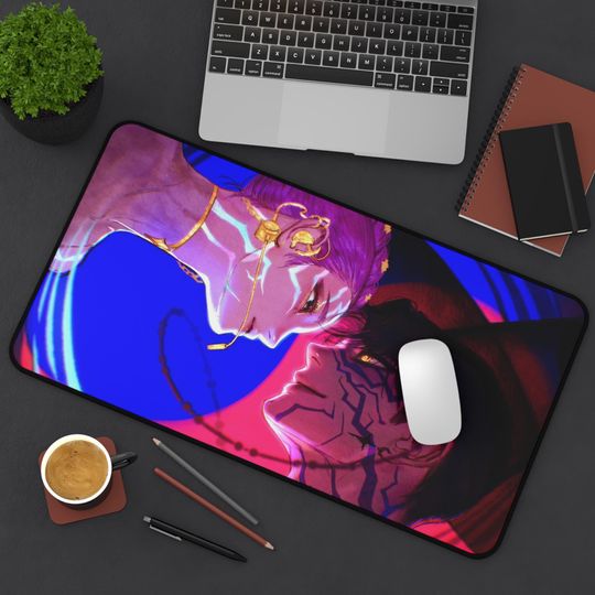 Discover Kpop LOVE scene Desk Mat, Kpop Demon Hunters Golden Huntrx Girls K-pop Saja Boys Soda Pop Anime, Gaming Mouse Pad, Desk Accessories