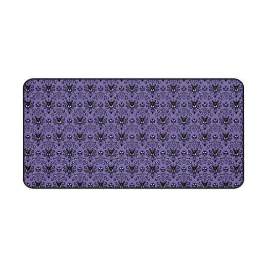 Neoprene Desk Mat, Disney Haunted Mansion Wallpaper, Computer Accessories, Office Decor, Mouse Pad, Desk Organizer, Work from Home