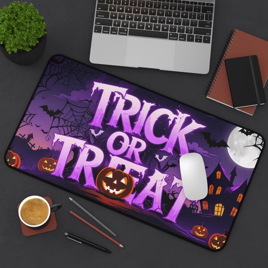 Halloween Desk Mat: Trick or Treat Neoprene Pad