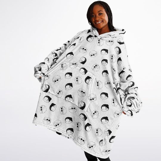 Jujutsu Satoru Hoodie Cloak: Gojo & Geto Anime Fleece