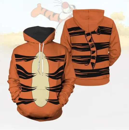 Discover Winnie The Pooh Disney Tigger 3D HOODIE All Over Print Christmas Day Gift