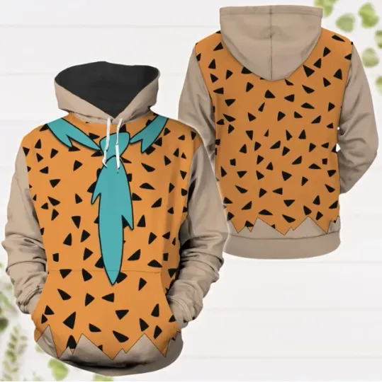 Discover Fred Flintstone Cosplay 3D HOODIE HALLOWEEN GIFT CHRISTMAS GIFT