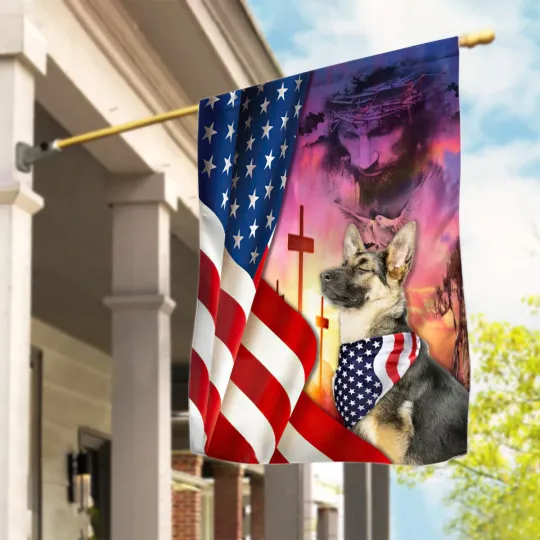 Discover German Shepherd Dog 4th of July Flag, German Shepherd Dog Independence Day Flag