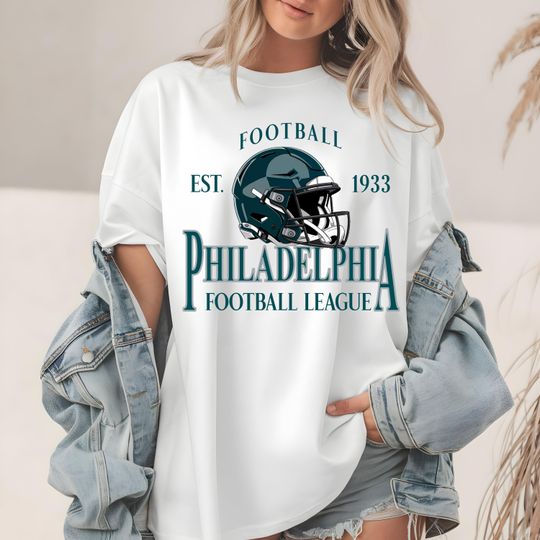 Discover Philadelphia Football Comfort Colors T-Shirt, Philadelphia Sweatshirt, Est 1933, Football League, Fan Apparel, Team Spirit, Sports Tee