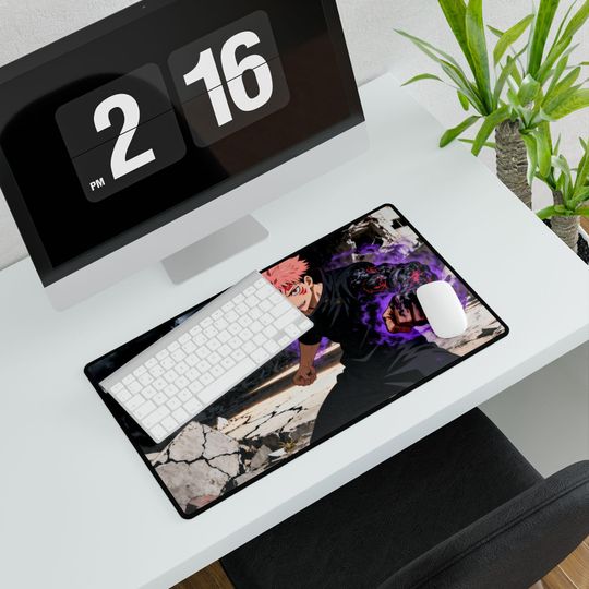 Jujutsu Satoru Desk Mat: Yuji & Sukuna Anime Gaming Pad