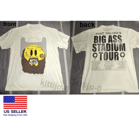 Discover Post Malone Jelly Roll Tour 2025 Double Sided T-Shirt