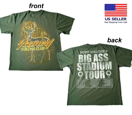 Discover Post Malone Big Ass Stadium Tour 2025 Reprint T-Shirt