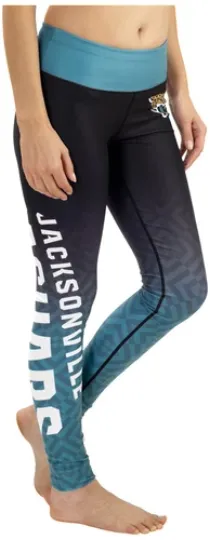 football Jacksonville Jaguars Gradient Print Leggings Women's