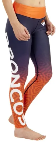 Discover FOCO football Denver Broncos Gradient Print Leggings Women's Extra Large