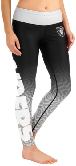 football Licensed Las Vegas Raiders Gradient Print Leggings Women's