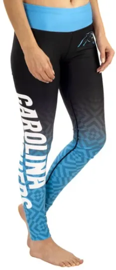 football Carolina Panthers Gradient Print Leggings Women's