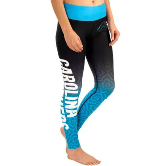 football Carolina Panthers Gradient Print Leggings Women's