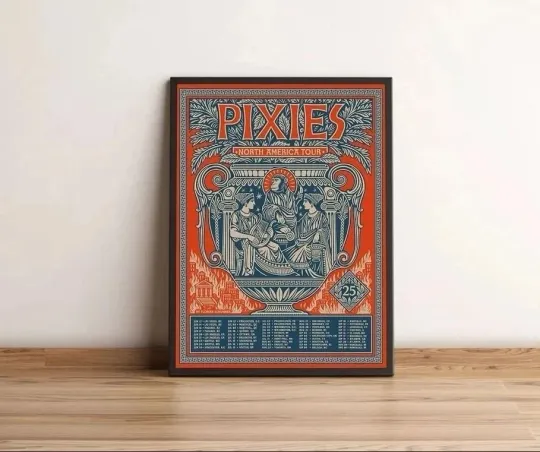 Discover Pixiies Tour 2025 in North America Poster