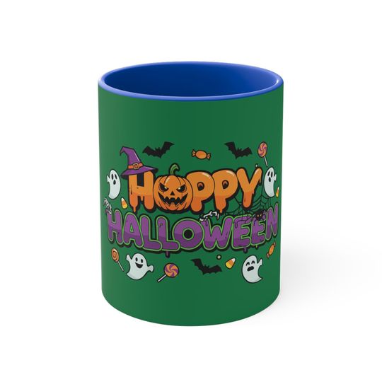 Discover Halloween Ghost Mug: Spooky Ghosts & Candy Design -  Accent Mug