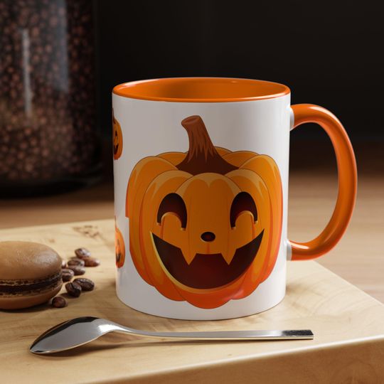 Discover Halloween Pumpkin Coffee Mug: Vibrant Fall Decor