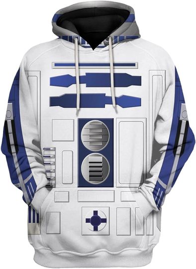 Discover zhuj Mens Hoodies Sci-fi Robot Printed 3D Cosplay Sweatshirt Jacket Costume for Halloween