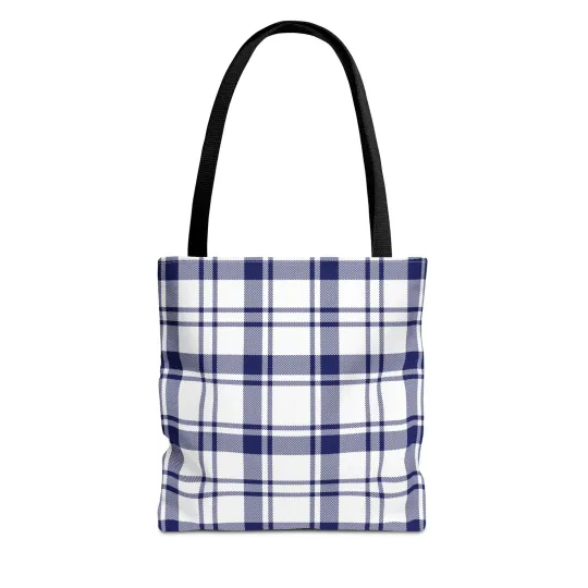 Discover Blue and White Tote Bag