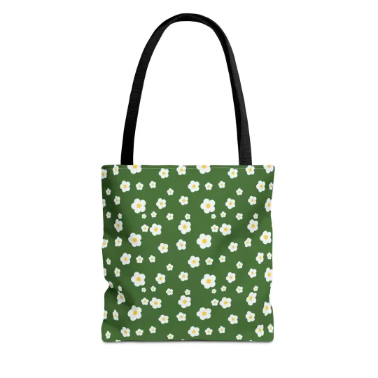 Floral Print Tote Bag, Eco-Friendly Shopping and Picnic Tote