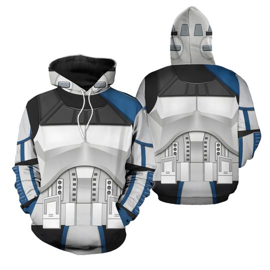 Captain Rex Captain 3D All Over Print Shirt, Star Wars Hero Sweatshirt Tracksuit 3D Clothing, Star Wars Warrior Costume Halloween Sweater