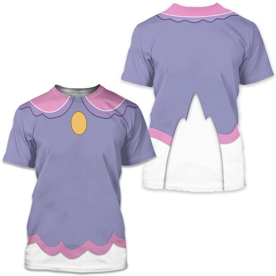 Daisy Duck Costume 3D T-Shirt, Daisy Duck Cosplay Shirt, Mickey And Friends Halloween Cosplay Party, Halloween Costume