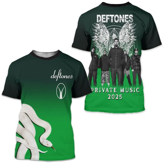 Deftone Private Music 2025 3D T-Shirt