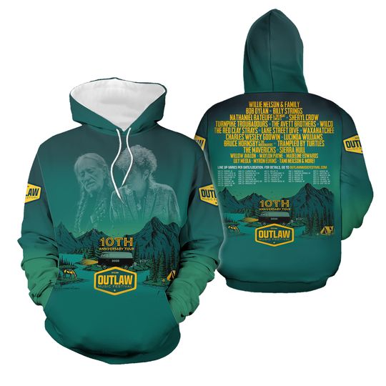 Outlaw Music Festival Tour 2025 Hoodie HOTHOT All size 3D Hoodie