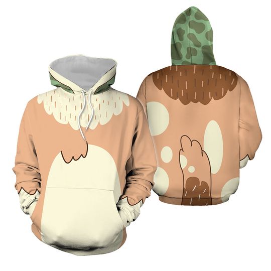 Grandad Heeler Cosplay Hoodie, Grandad Blue Dog Family 3D Shirt, Grandad Costume 3D Hoodie, Grandad Heeler 3D Hoodie, Halloween Costume