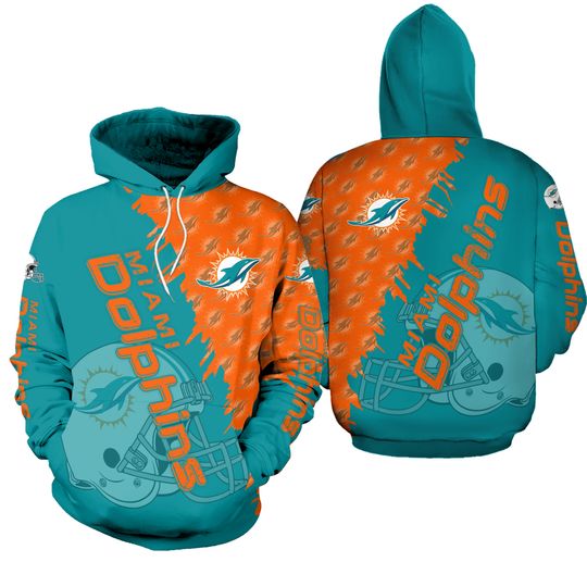 Miami Dolphins 3D Hoodie Jogger Set