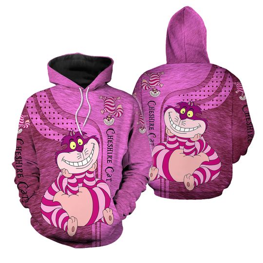 Personalized Cheshire Cat Hoodie Legging, Alice In Wonderland Legging, Cheshire Cat Hoodie