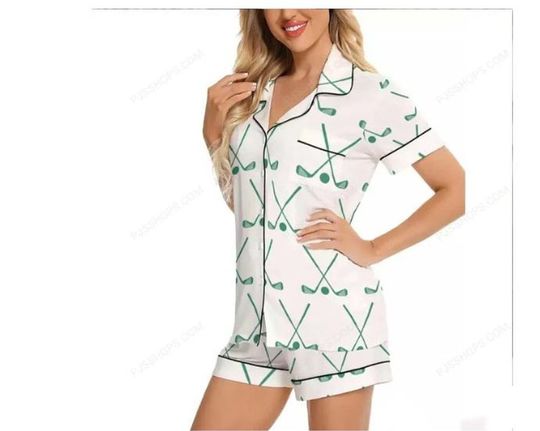 Explore Short Pajamas Set with Pocket