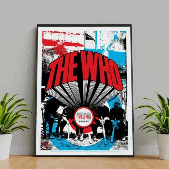 Fenway Park The Who Tour Vertical Poster | Home & Living