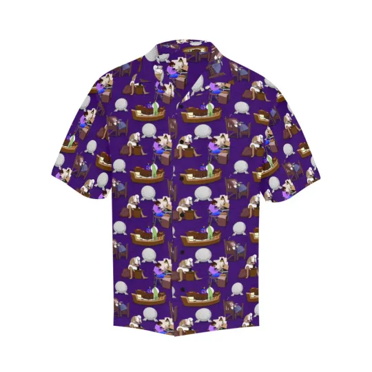 Discover Disney Star Wars Spaceship Earth Purple Hawaiian Shirt