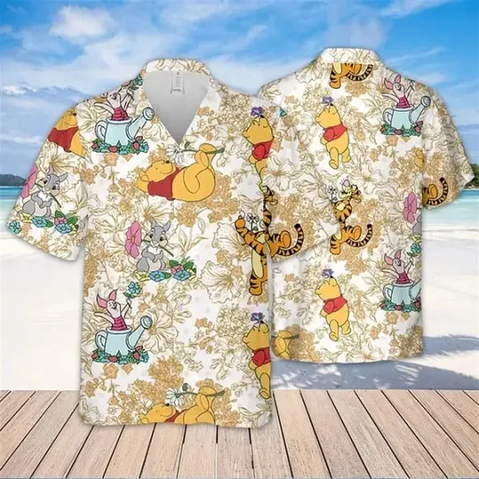 Discover Disney Pooh Hawaiian Shirt With Winnie The Pooh Theme